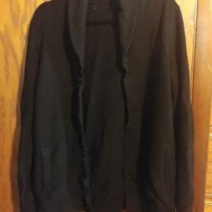 Rag & Bone Cardiff Shawl Collar Cardigan Black Lrg